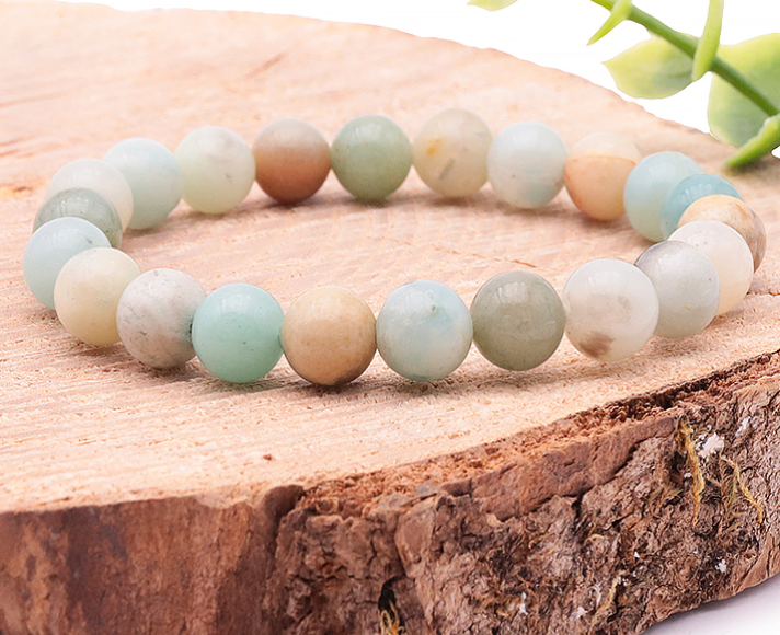 🌿Bracelet boule Amazonite 8mm