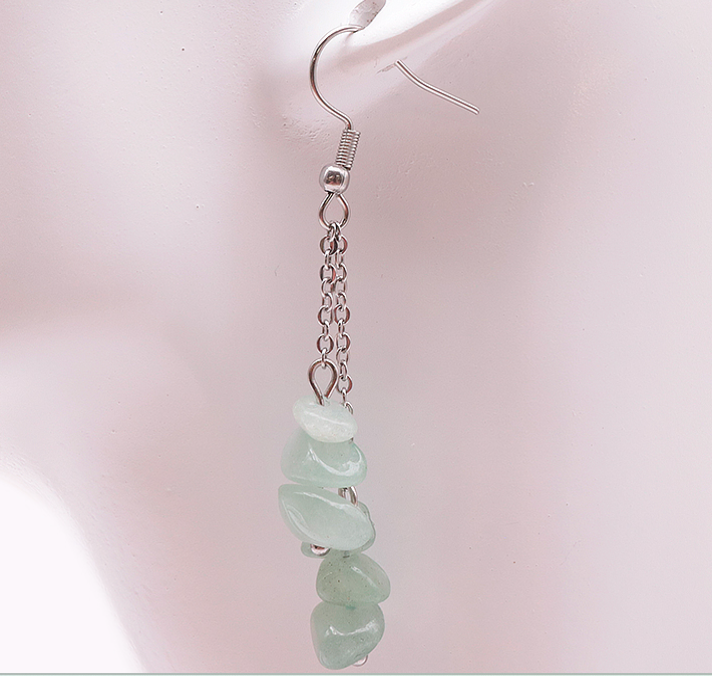💚Boucles d'oreilles Aventurine Verte