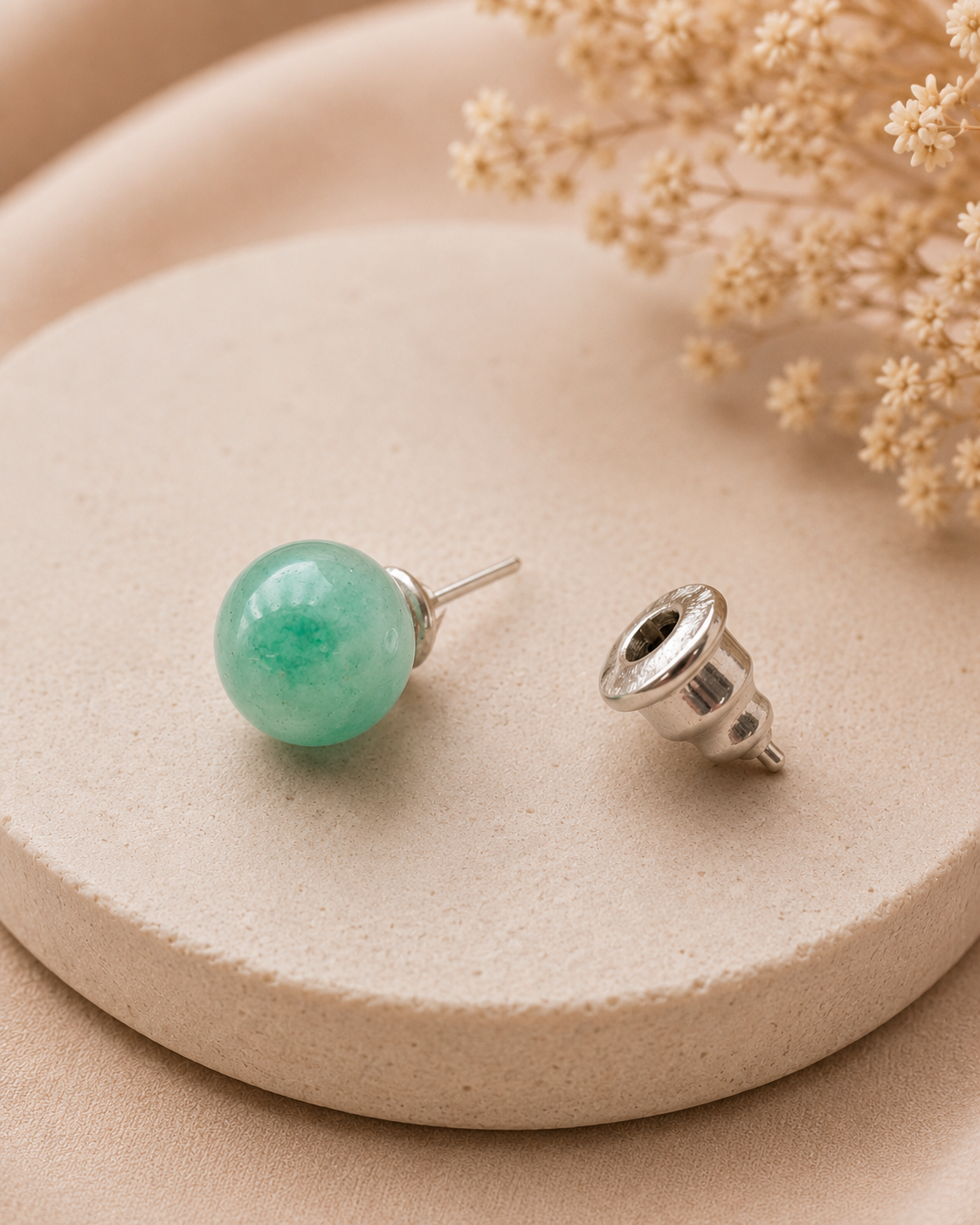 💚Boucles d'oreilles Aventurine 6mm